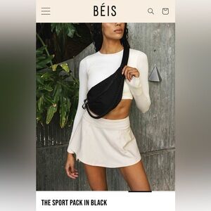 Beis crossbody bag in black